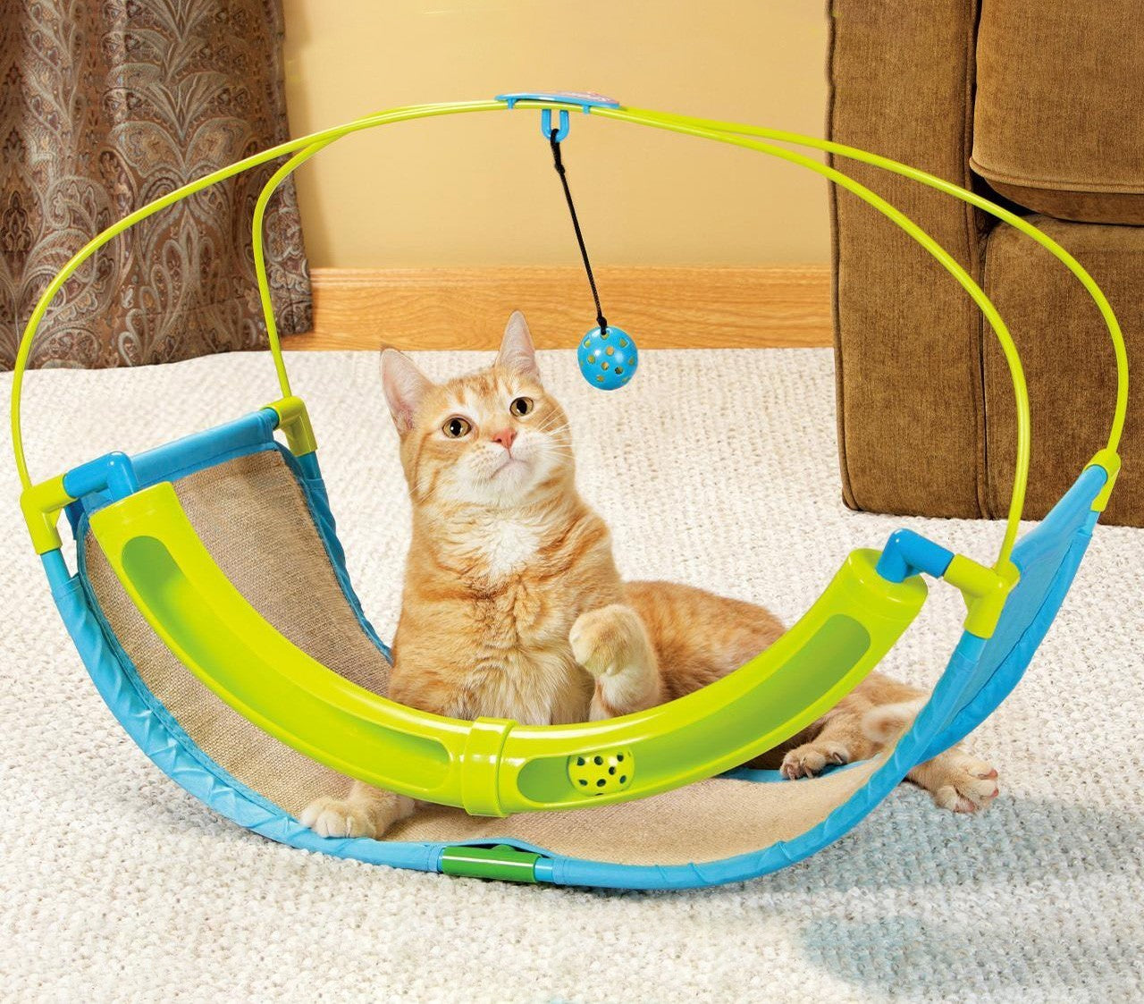 220939 Jouet d'occupation pour chat ROCKING avec balle et labyrinthe