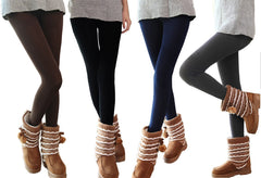 Set de 5 leggings thermiques femme et fille élastiques - parfait pour l'hiver