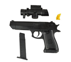 141458 Pistolet en plastique jouet 1823-87 avec pointeur 6 mm billes incluses