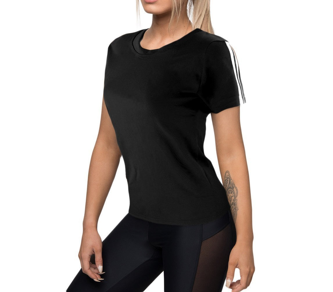 Lot de 4 t-shirts de sport et running pour femme en tissu pour fitness et sport