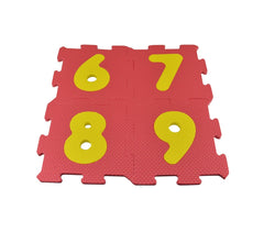 529057 Tapis puzzle en mousse 20 pièces à assembler 15x15 cm lettres et chiffres