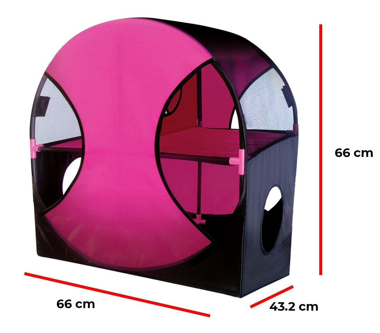 220847 Abri interactif pour chats roue WHEEL deux étages avec diverses entrées