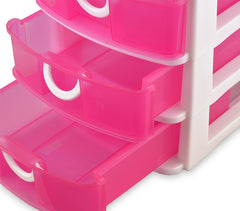 391570 Tour de rangement COLORBOX coloré en plastique avec 5 tiroirs 15x19x26 cm