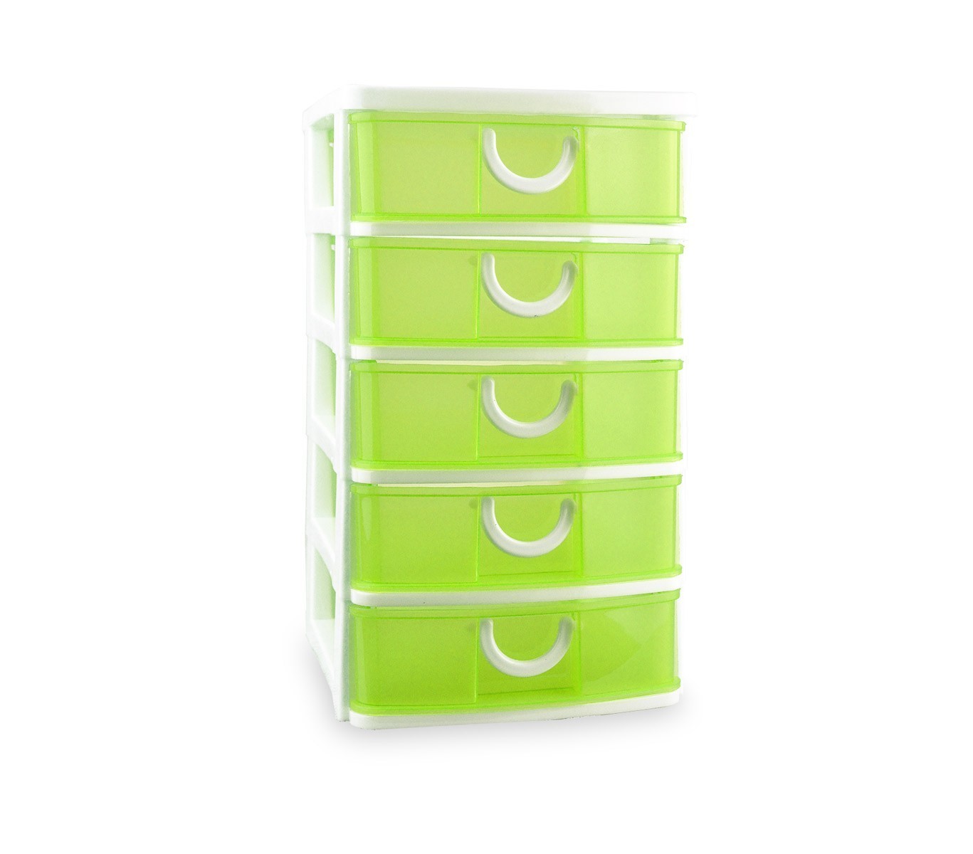391570 Tour de rangement COLORBOX coloré en plastique avec 5 tiroirs 15x19x26 cm
