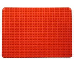 878867 Tapis de cuisson texture pyramide en silicone pour cuisson saine au four