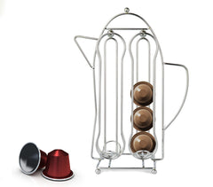 365977 Porte-capsules café avec forme théière pour 16 capsules WELKHOME en métal