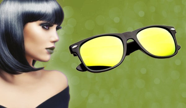 Lunettes de soleil avec le modèle unisexe lentilles en différentes couleurs