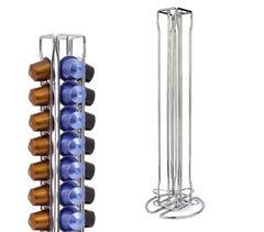 365953 Porte-capsules café pour 36 capsules WELKHOME en métal 4 colonnes