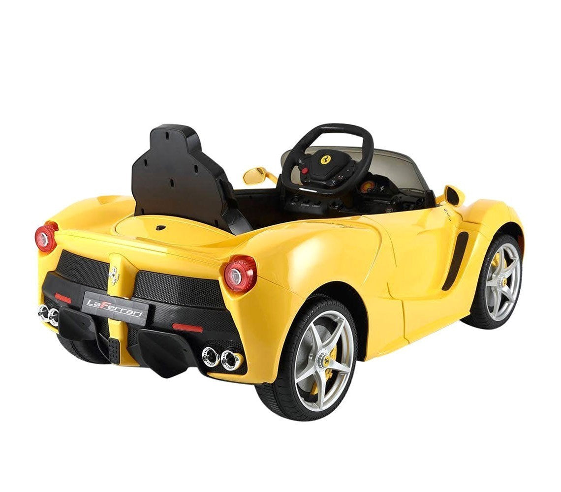 B81842 Voiture électrique pour enfants FERRARI siège en cuir 12V télécommandée