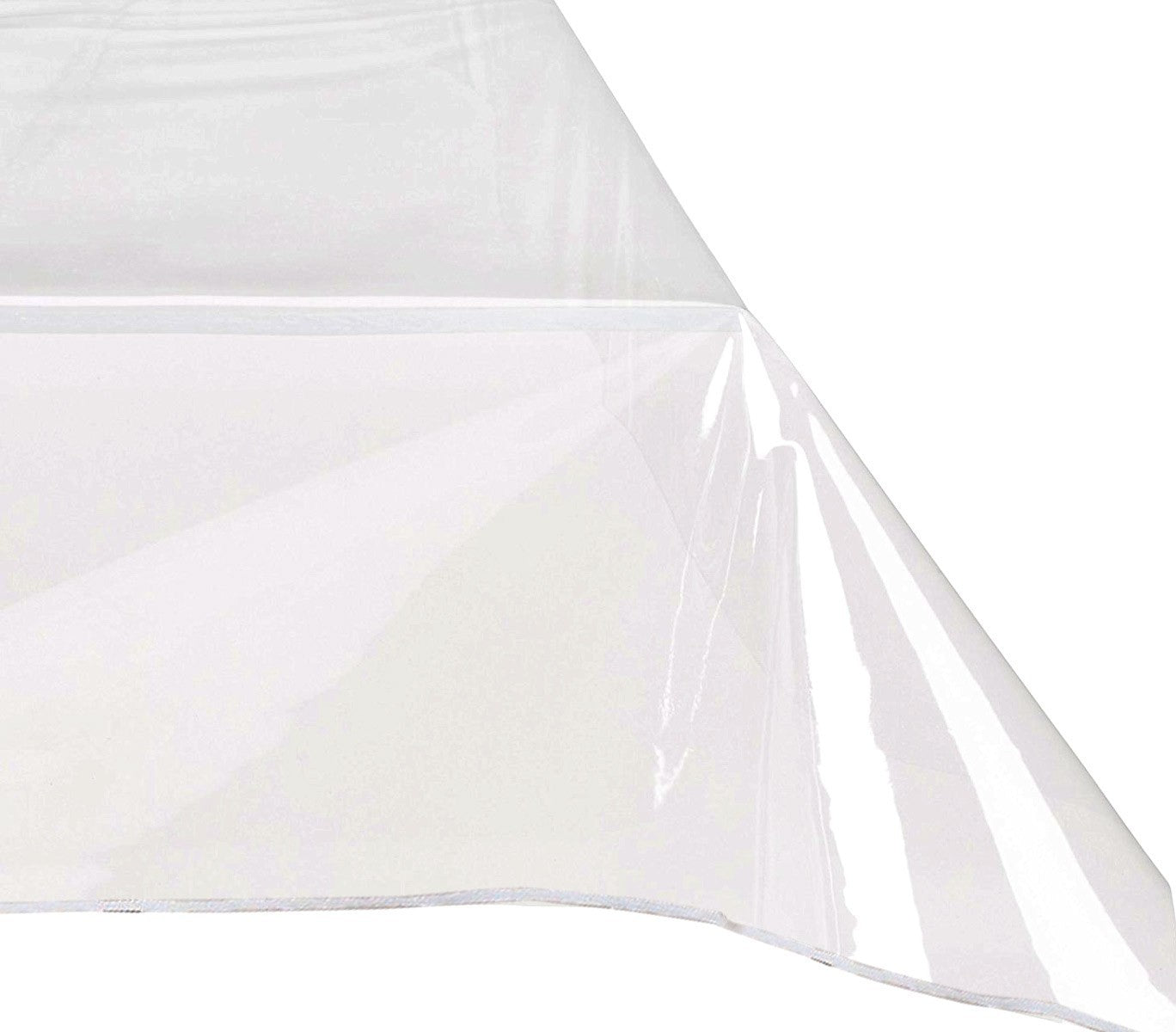 302996 Nappe rectangulaire toile cirée PVC 140x275 cm imperméable transparente
