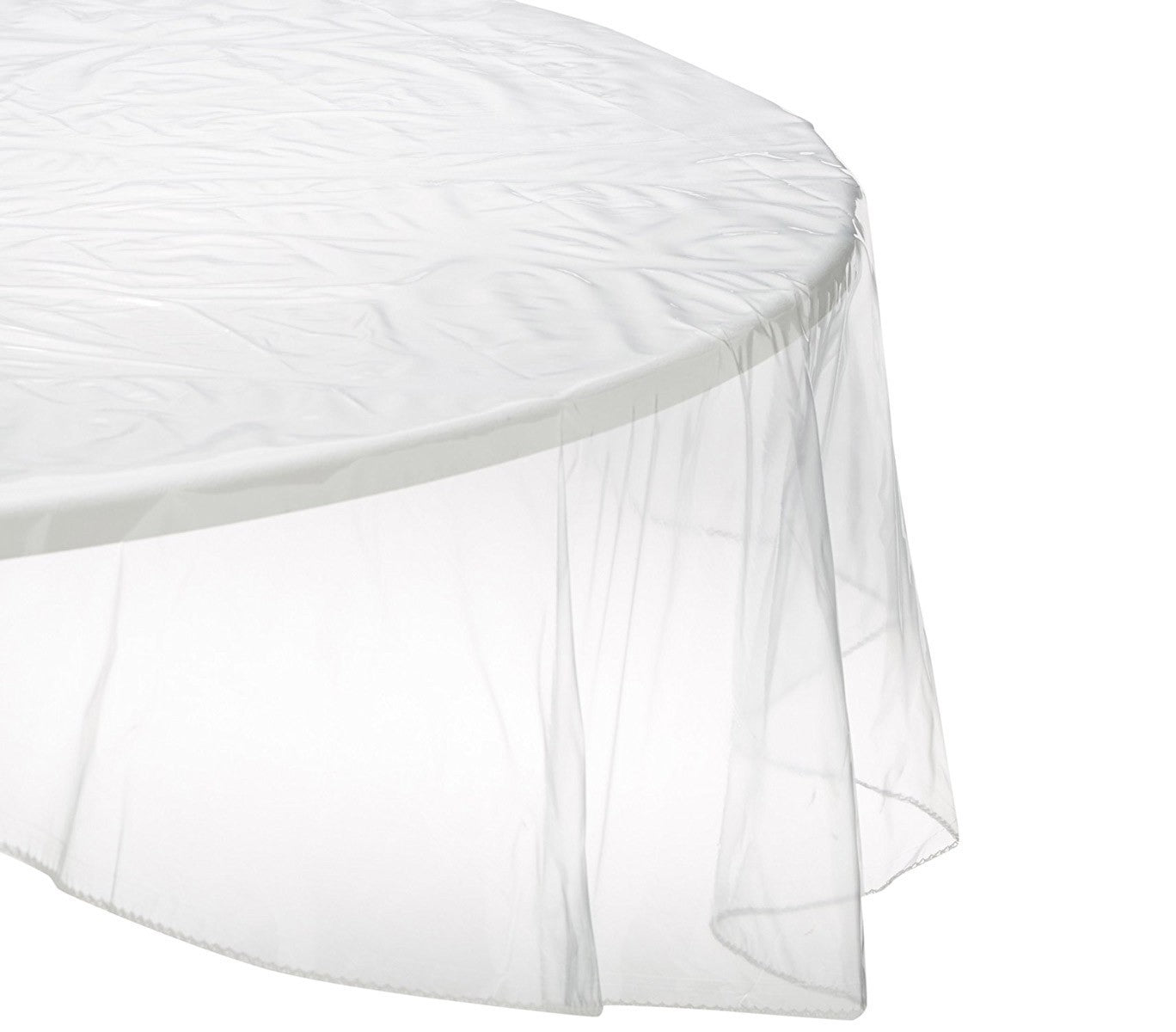 303016 Nappe ronde toile cirée PVC diamètre 175 cm imperméable et transparente