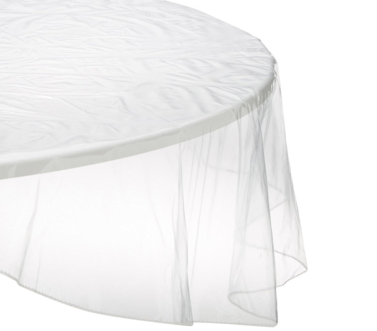 303016 Nappe ronde toile cirée PVC diamètre 175 cm imperméable et transparente