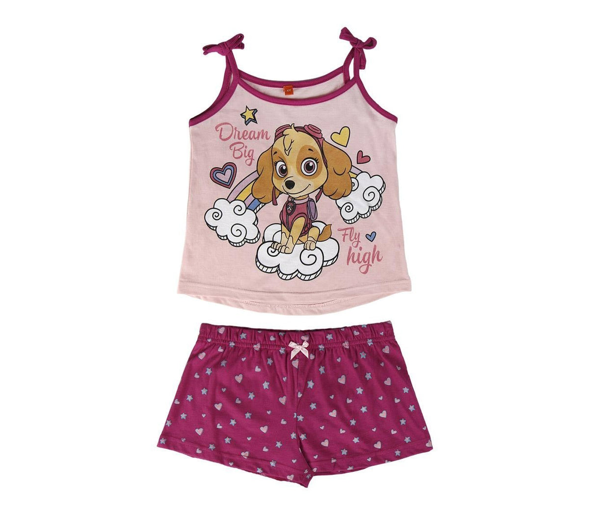 22-1971 Pyjama d’été PAW PATROL pour fille SKYE en coton tailles de 2 à 6 ans