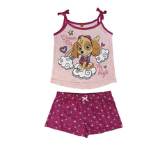 22-1971 Pyjama d’été PAW PATROL pour fille SKYE en coton tailles de 2 à 6 ans