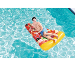 44038 Matelas gonflable Pizza Party 188 x 130 cm avec porte-gobelet