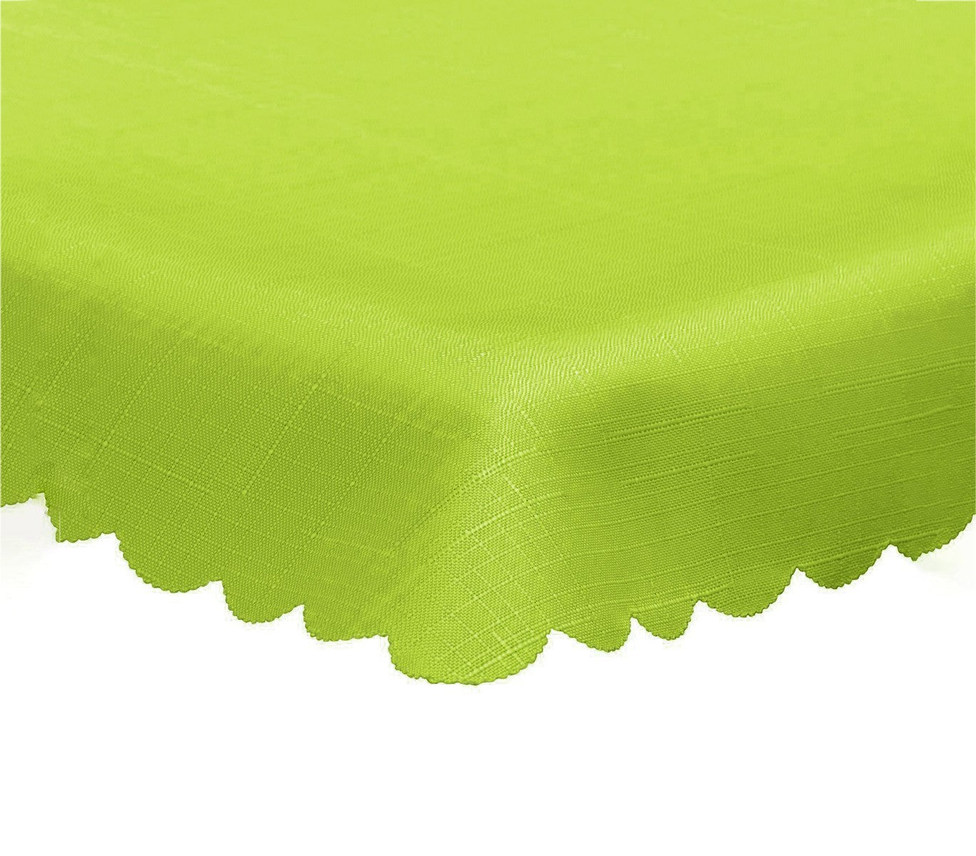 344903 Nappe effet lin table carrée 150 x 150 cm WELKHOME avec ourlet