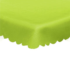 344910 Nappe effet lin table rectangulaire 150 x 180 cm WELKHOME avec ourlet