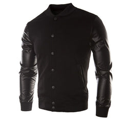 Manteau d'hiver - Blouson - veste simili cuir homme