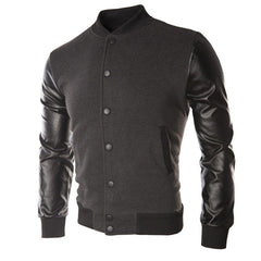 Manteau d'hiver - Blouson - veste simili cuir homme