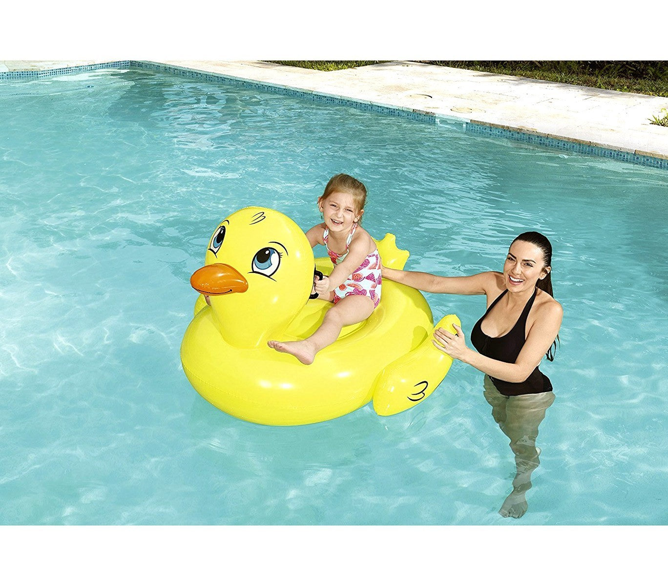 41102 Canard gonflable à chevaucher 135 x 91 cm BESTWAY avec poignées