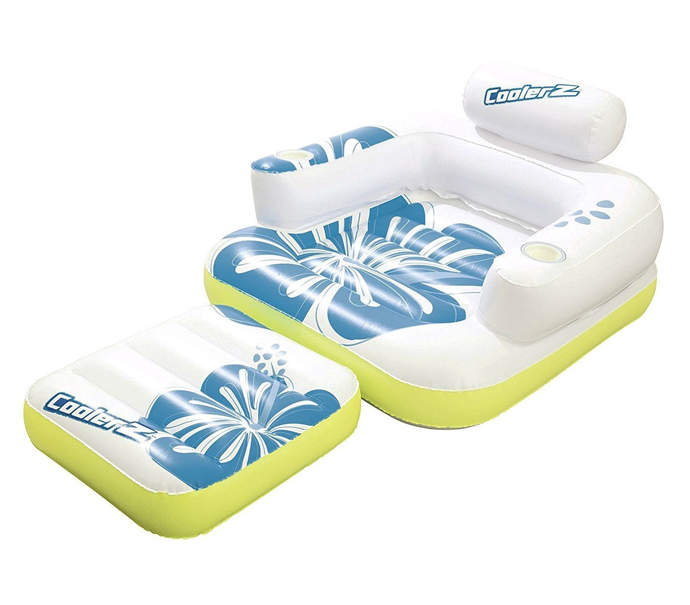 43128 Matelas détente piscine Tiki Time Coolerz Bestway 175x107 cm avec dossier