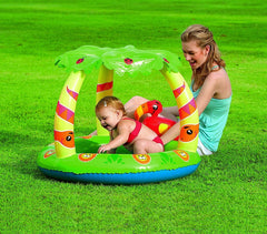 52179 Pataugeoire gonflable Jungle enfant avec marquise 99 x 91 x 71 cm Bestway