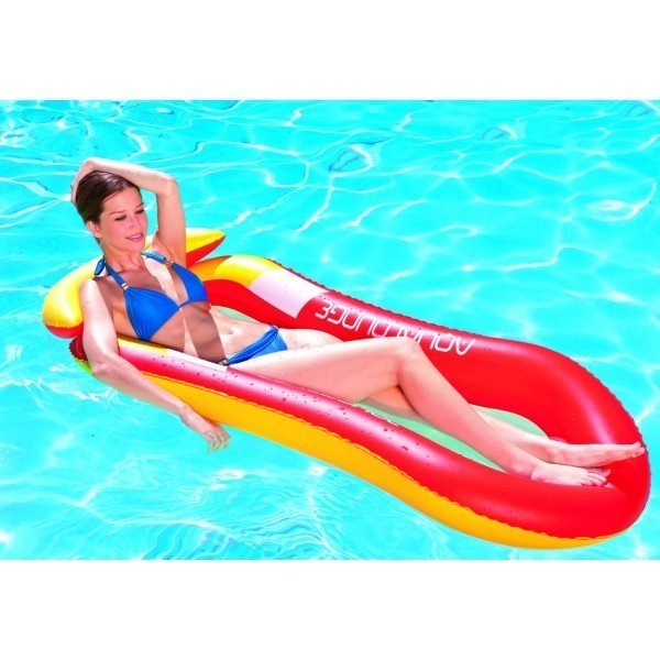 43103 Matelas détente gonflable piscine Bestway 160x84 cm en maille avec dossier