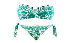 DW8891 Maillot de bain bikini rembourrés  mod. VANESSA fantaisie ethnique