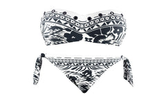 DW8891 Maillot de bain bikini rembourrés  mod. VANESSA fantaisie ethnique