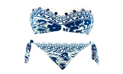 DW8891 Maillot de bain bikini rembourrés  mod. VANESSA fantaisie ethnique
