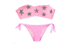 DW8861 Maillot de bain bikini bandeau mod. LYCIA fantaisie d'étoille