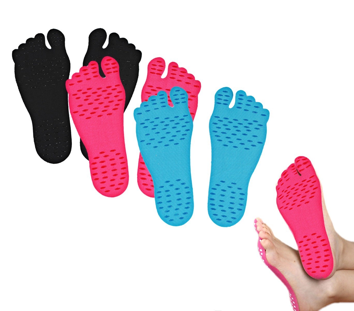 Pack de 3 o 6 paires de semelles adhésives ADFoot pour les pieds hygiéniques