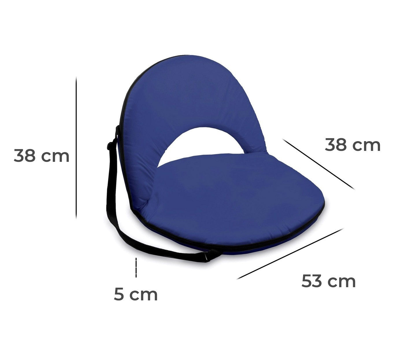 10758 chaise pliante transportable et multifonctionnelle avec dossier réglable