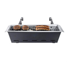 Barbecue universel 10756 pour balustrades de balcon 19x58x38 cm brasier