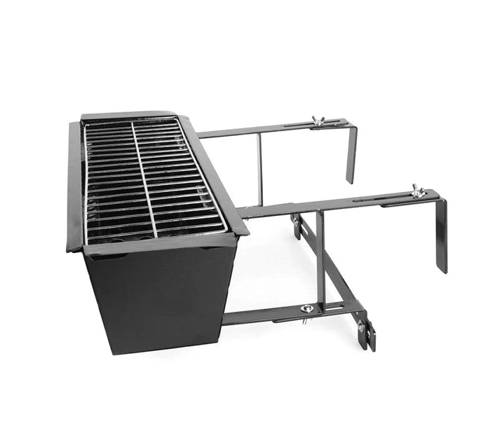 Barbecue universel 10756 pour balustrades de balcon 19x58x38 cm brasier