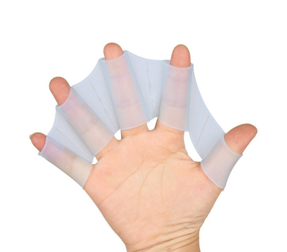 Kit de 2  gants Silicone pour nageurs de différentes tailles et couleur
