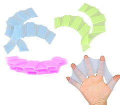 Kit de 2  gants Silicone pour nageurs de différentes tailles et couleur