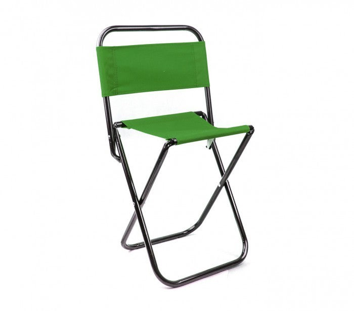 261682 Tabouret pliant EVERTOP pour camper ou pour la plage avec dossier