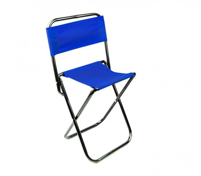 261682 Tabouret pliant EVERTOP pour camper ou pour la plage avec dossier