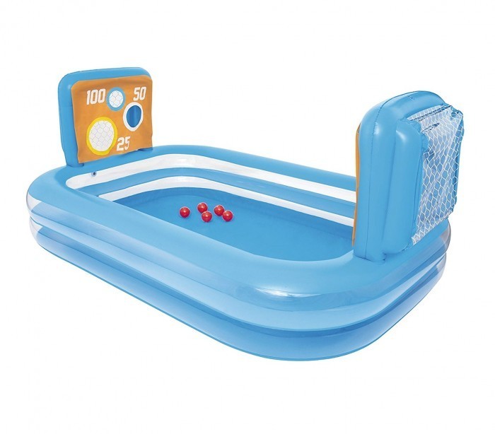 54170 Piscine gonflable enfants de waterpolo avec cages 237x152x94cm