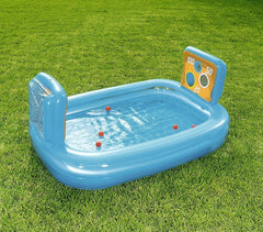 54170 Piscine gonflable enfants de waterpolo avec cages 237x152x94cm