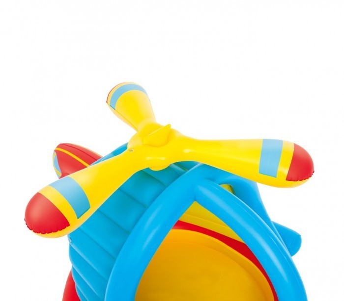 52217 Piscine à boules Play Center forme d'hélcopère, 50 boules 140x127x89cm