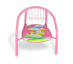 155352 Chaise enfant différente couleur en métal, + sifflet  15kg max 36x34x35cm