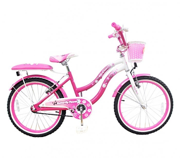 510163  Vélo BUTTERFLY FLOWER taille 20 vélos pour filles de 7 à 13 ans