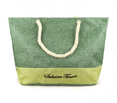 423110 Sac de plage Sabrina Tenori MIRANDY fantaisie bicolore avec anses