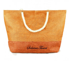 423110 Sac de plage Sabrina Tenori MIRANDY fantaisie bicolore avec anses