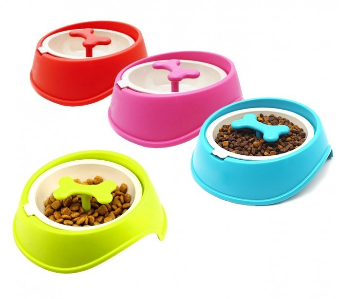 060360 Gamelle original pour chiens chats anti-asphyxie, meilleur digestion 15cm