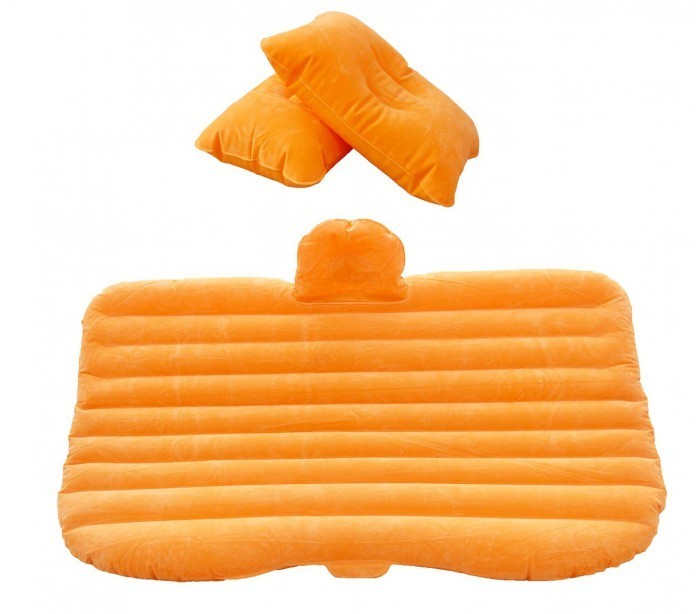775310 Matelas de voiture gonflable avec pompe intégrée et 2 coussins