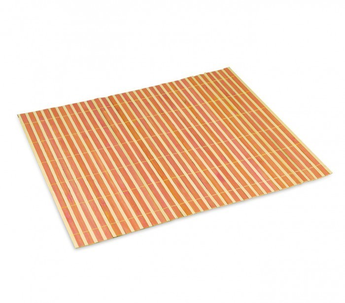  137697 Ensemble de 4 set de table en bambou de différentes couleurs 30x40cm