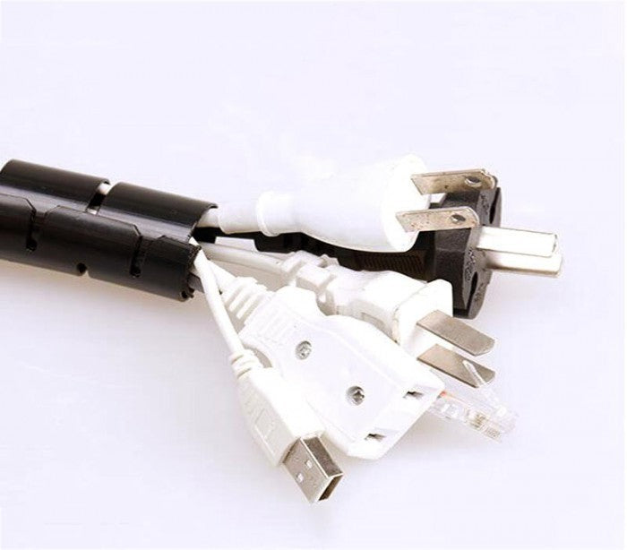003018 Organisateur sprirale pour câbles Techmade  de 2,5mt regroupe et organise